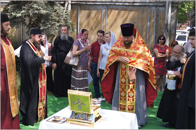 Закладка камня на строительство часовни