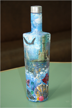 декупаж бутылки 1
